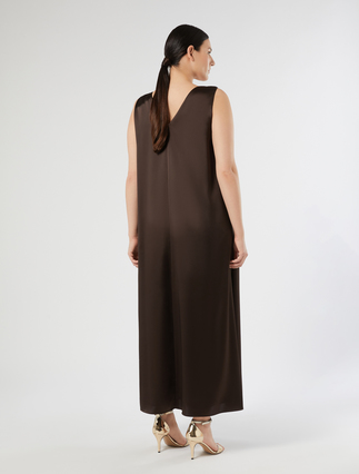 Kleid aus Satin - DUNKELBRAUN - Marina Rinaldi - 4