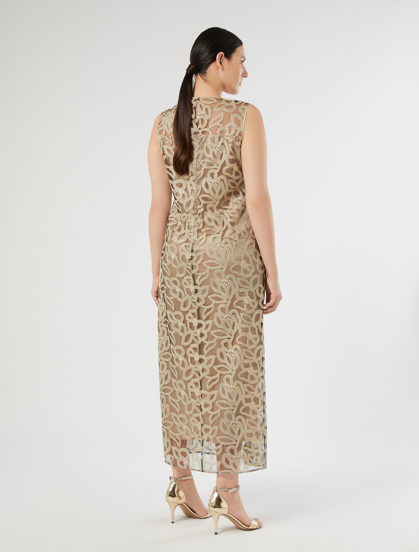 Abito in tulle ricamato - NERO - Marina Rinaldi - 4