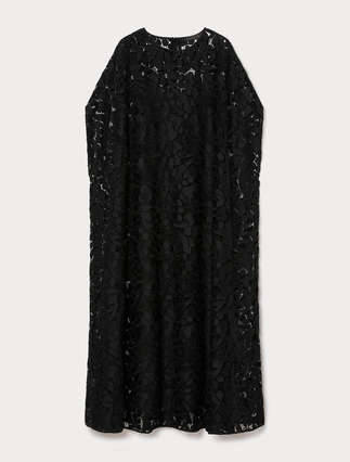 Macramé lace long dress - Marina Rinaldi