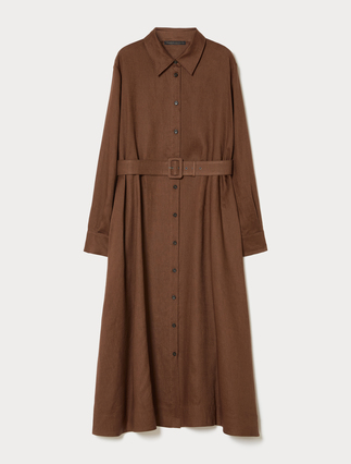 Hemdblusenkleid aus Leinen - Marina Rinaldi