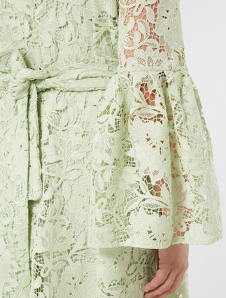Lace shirt dress - PASTEL GREEN - Marina Rinaldi - 5