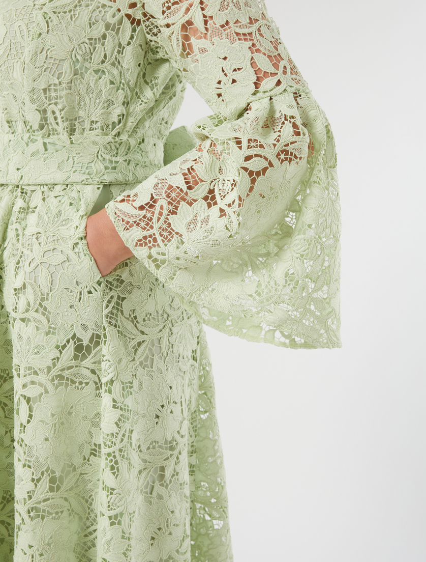 Lace shirt dress - PASTEL GREEN - Marina Rinaldi - 6