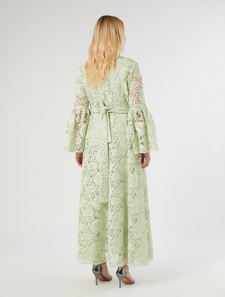 Lace shirt dress - PASTEL GREEN - Marina Rinaldi - 4