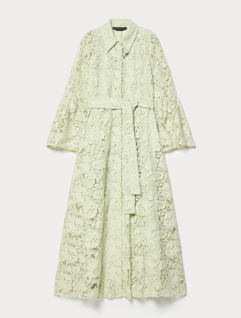 Hemdblusenkleid aus Spitze - PASTELLGRUEN - Marina Rinaldi