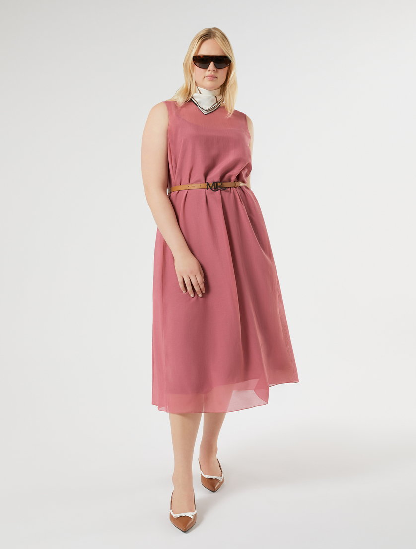 Cotton and silk voile dress - Marina Rinaldi