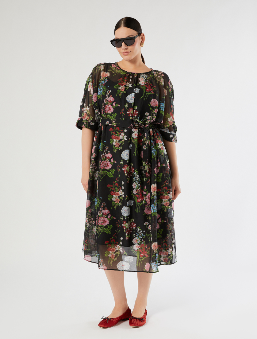 Silk voile dress - Marina Rinaldi