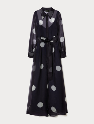 Abito chemisier in organza di seta - Marina Rinaldi