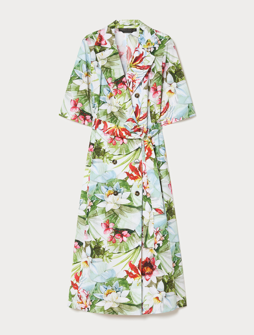 Abito doppiopetto in popeline - WEISS - Marina Rinaldi