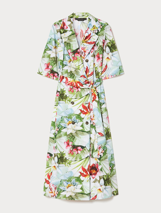 Abito doppiopetto in popeline - Marina Rinaldi