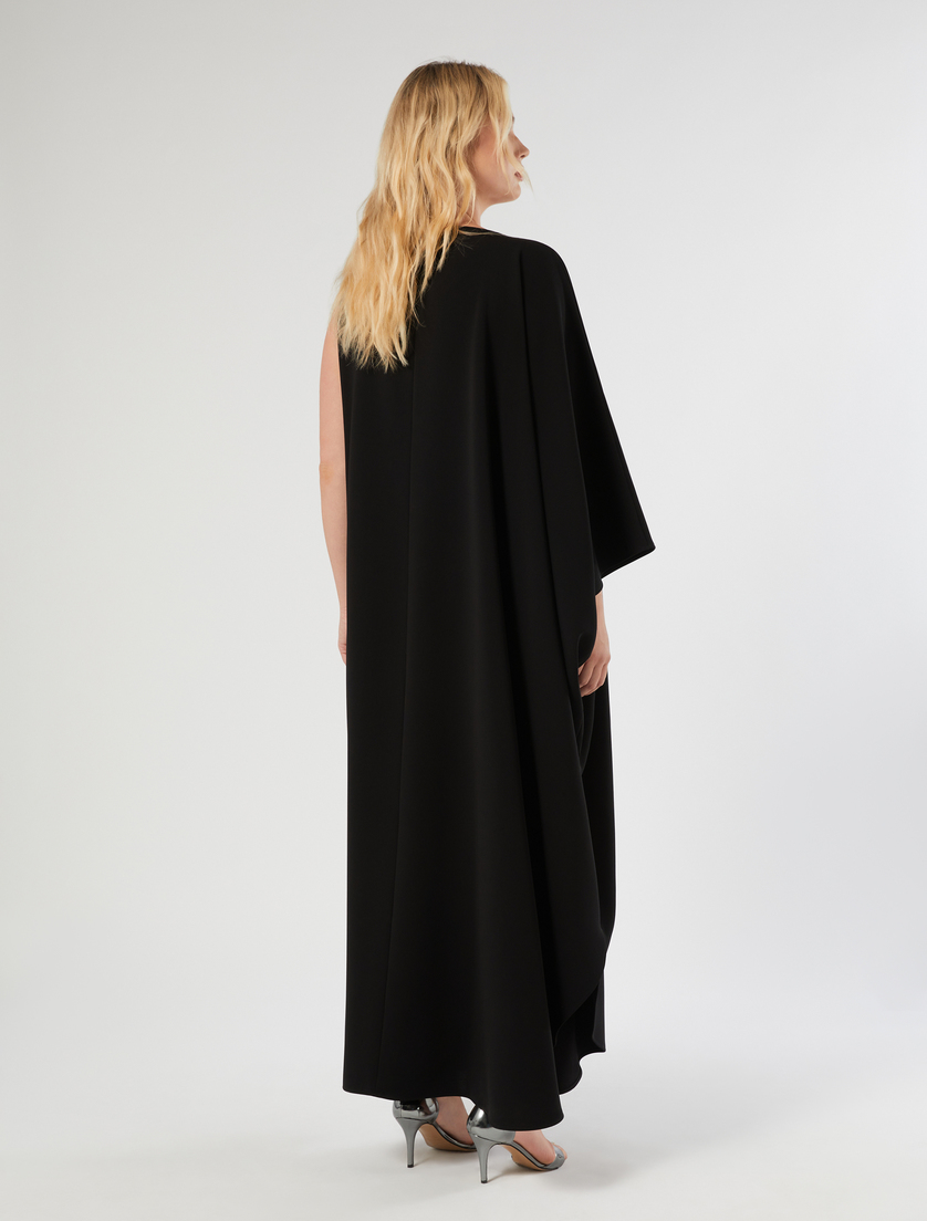 Asymmetrical cady dress - BLACK - Marina Rinaldi - 4