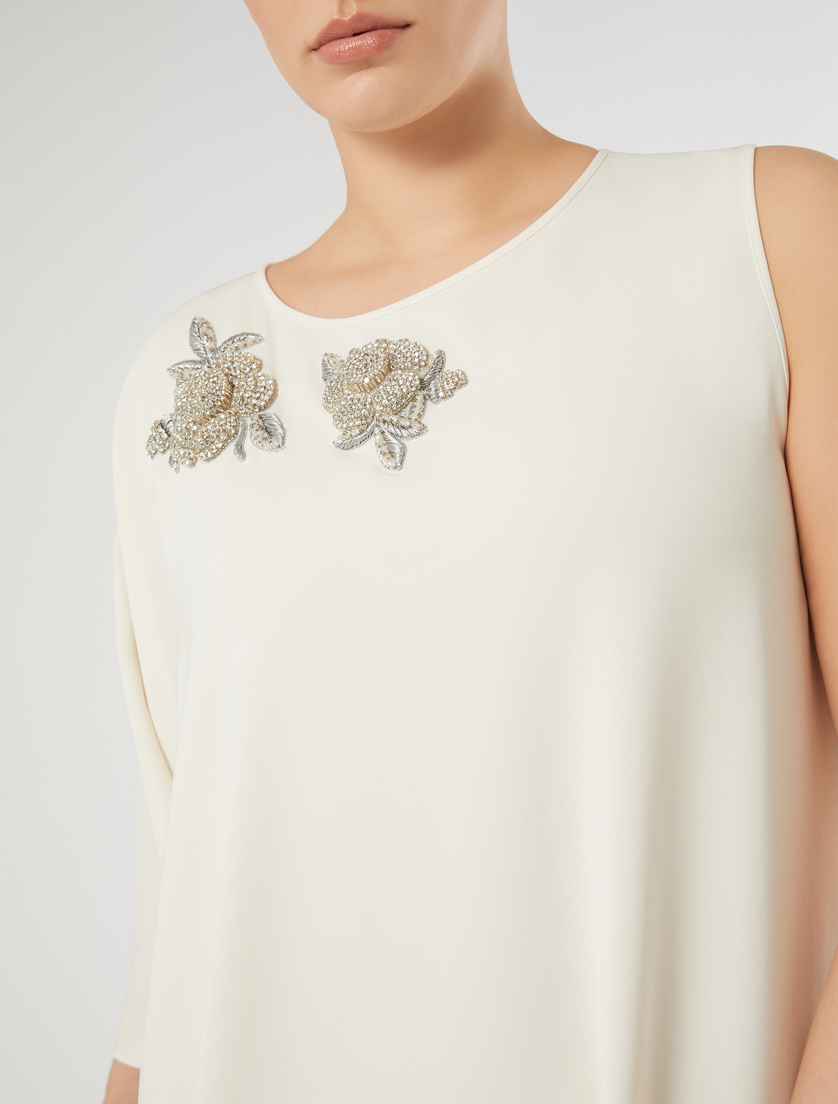 Asymmetrical cady dress - IVORY - Marina Rinaldi - 5