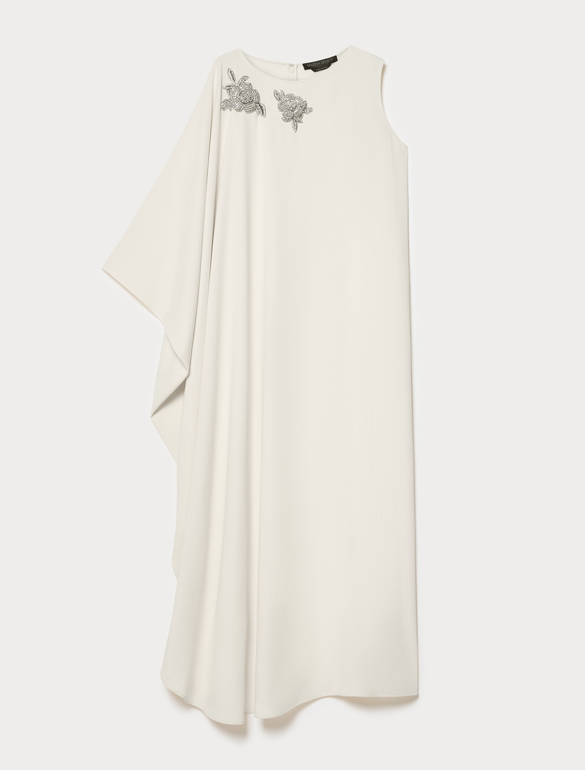 Asymmetrical cady dress - IVORY - Marina Rinaldi