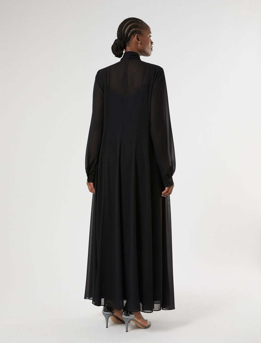 Rhinestone-adorned shirt dress - BLACK - Marina Rinaldi - 4