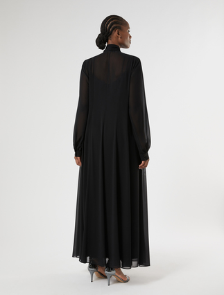 Rhinestone-adorned shirt dress - BLACK - Marina Rinaldi - 4