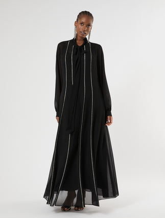 Rhinestone-adorned shirt dress - Marina Rinaldi