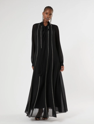 Rhinestone-adorned shirt dress - Marina Rinaldi