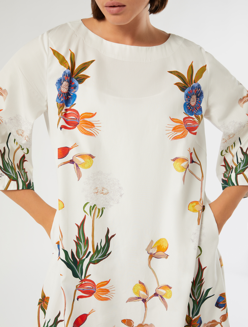 Abito in popeline con stampa - WEISS - Marina Rinaldi - 5