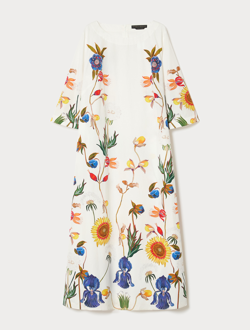 Abito in popeline con stampa - WEISS - Marina Rinaldi