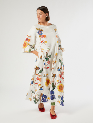 Abito in popeline con stampa - Marina Rinaldi