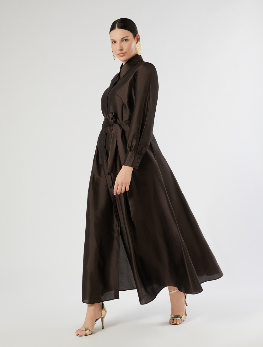 Silk organza shirt dress - Marina Rinaldi