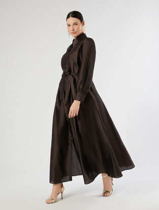 Silk organza shirt dress - Marina Rinaldi