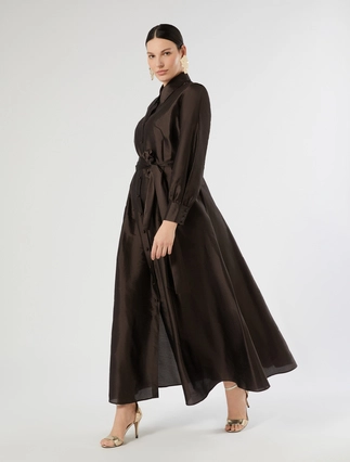 Silk organza shirt dress - Marina Rinaldi