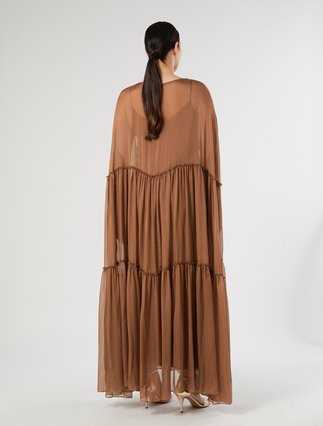 Cape dress - HAZELNUT BROWN - Marina Rinaldi - 4