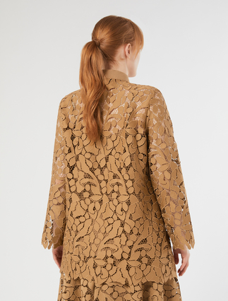 Macramé lace tunic - CAMEL - Marina Rinaldi - 4