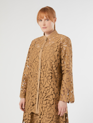 Tunique en dentelle macramé - POIL DE CHAMEAU