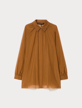 Cotton and silk voile shirt - Marina Rinaldi