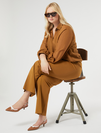 Cotton and silk voile shirt - Marina Rinaldi