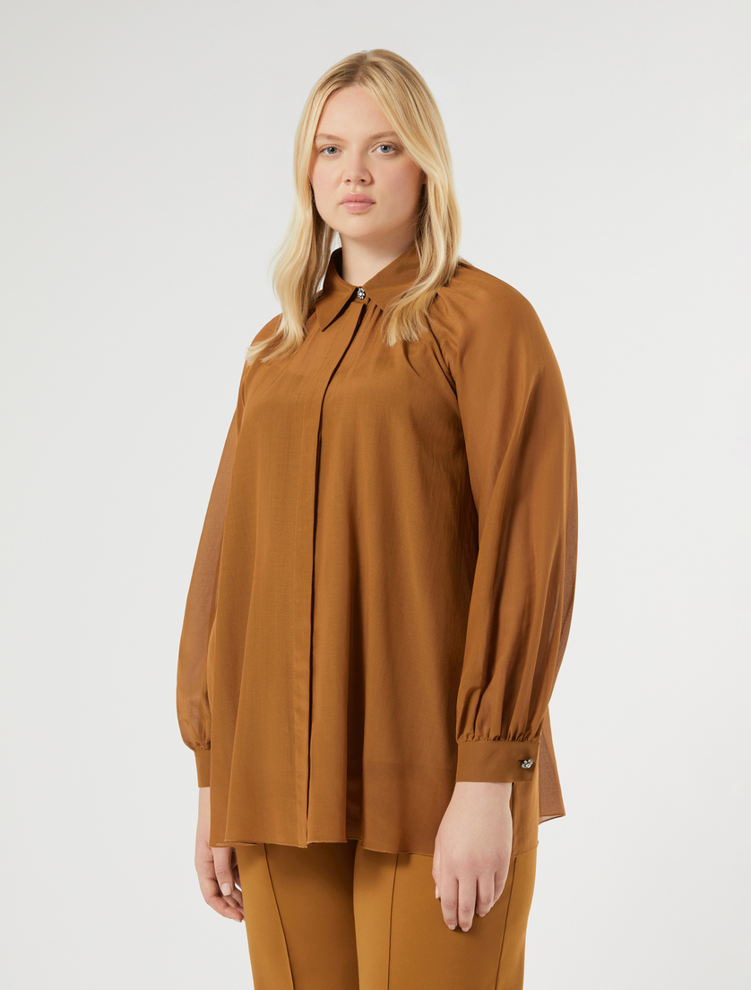 Cotton and silk voile shirt - SIENA - Marina Rinaldi - 3
