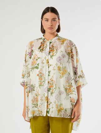 Casacca in voile di cotone e seta - WEISS