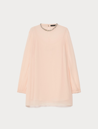 Embroidered georgette blouse - Marina Rinaldi