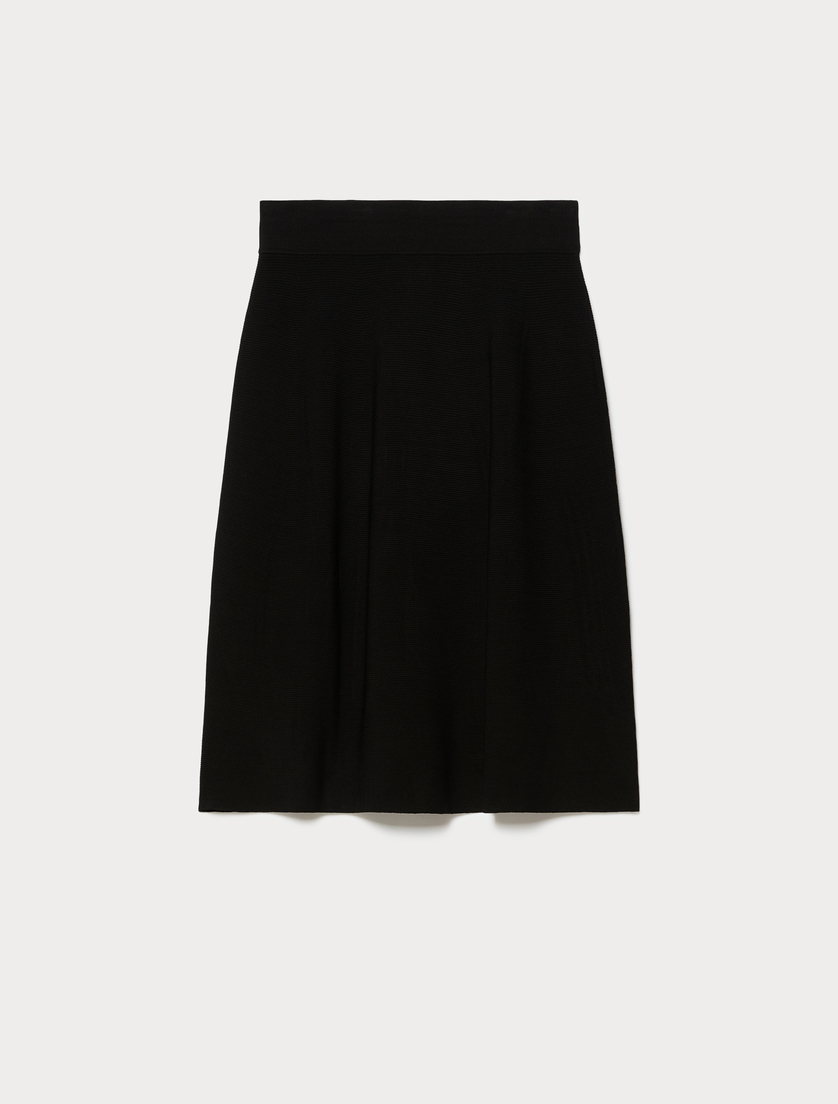 Viscose knit skirt - BLACK - Marina Rinaldi