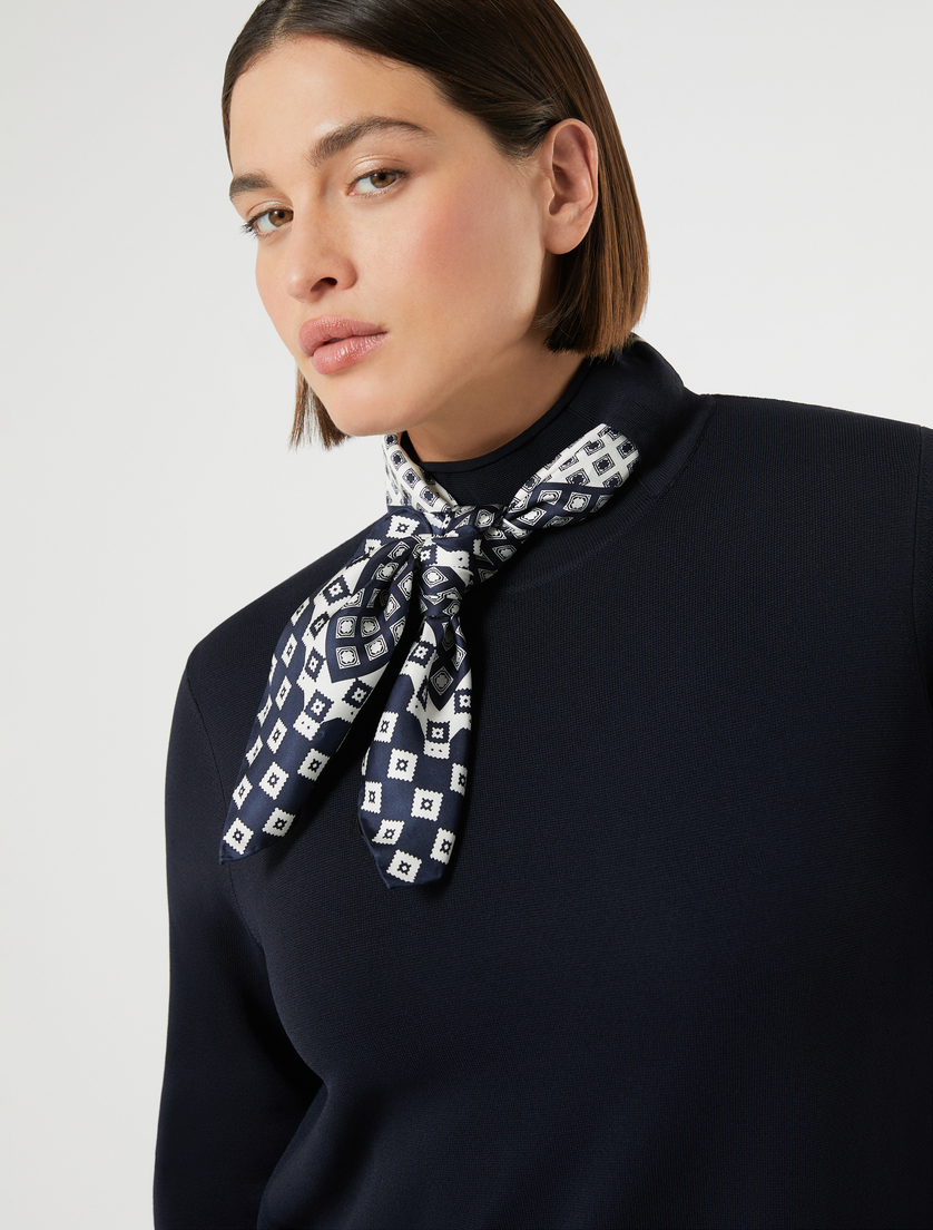 Robe en viscose - BLEU NUIT - Marina Rinaldi - 5