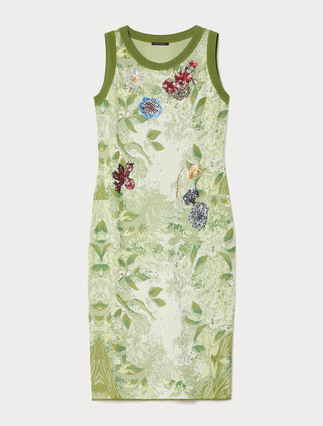 Abito jacquard con ricami - Marina Rinaldi