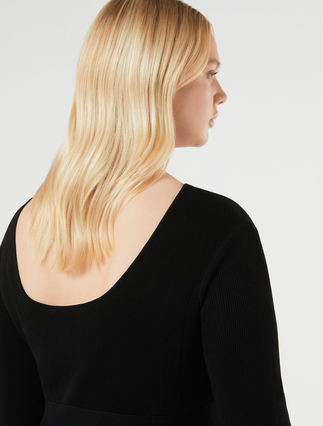 Viscose knit dress - BLACK - Marina Rinaldi - 5
