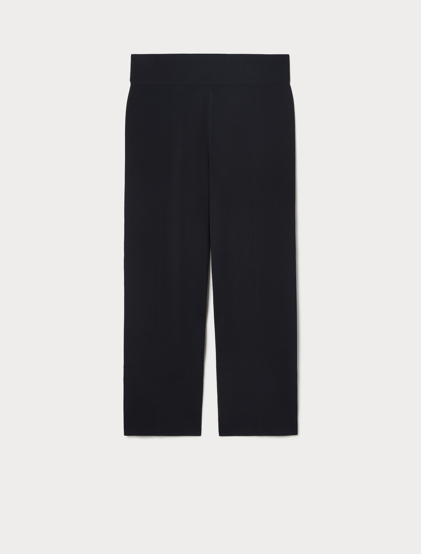 Pantaloni in maglia di viscosa - BLU NOTTE - Marina Rinaldi