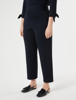 Pantaloni in maglia di viscosa - BLU NOTTE