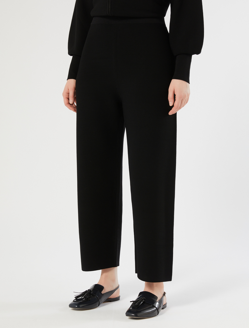 Viscose knit trousers - BLACK - Marina Rinaldi - 3