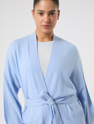 Cashmere cardigan - LIGHT BLUE - Marina Rinaldi - 5