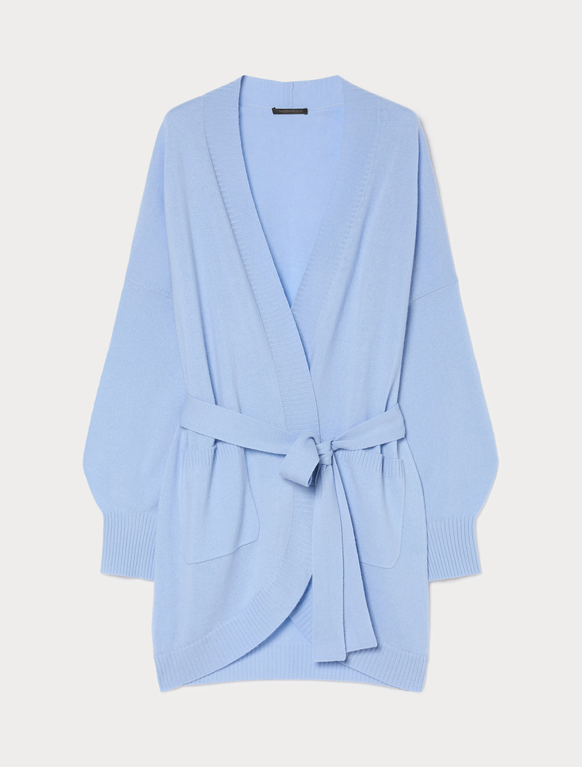 Cardigan in cachemire - AZZURRO - Marina Rinaldi