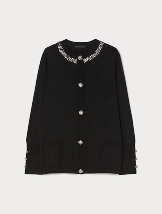 Cardigan in seta e cachemire - Marina Rinaldi