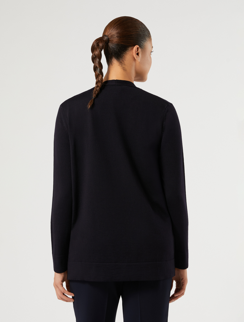 Wool cardigan - MIDNIGHTBLUE - Marina Rinaldi - 4