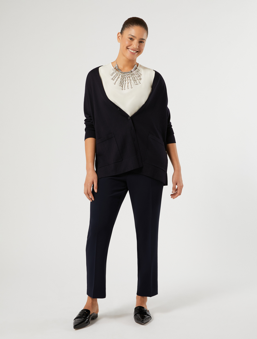 Wool cardigan - MIDNIGHTBLUE - Marina Rinaldi - 2