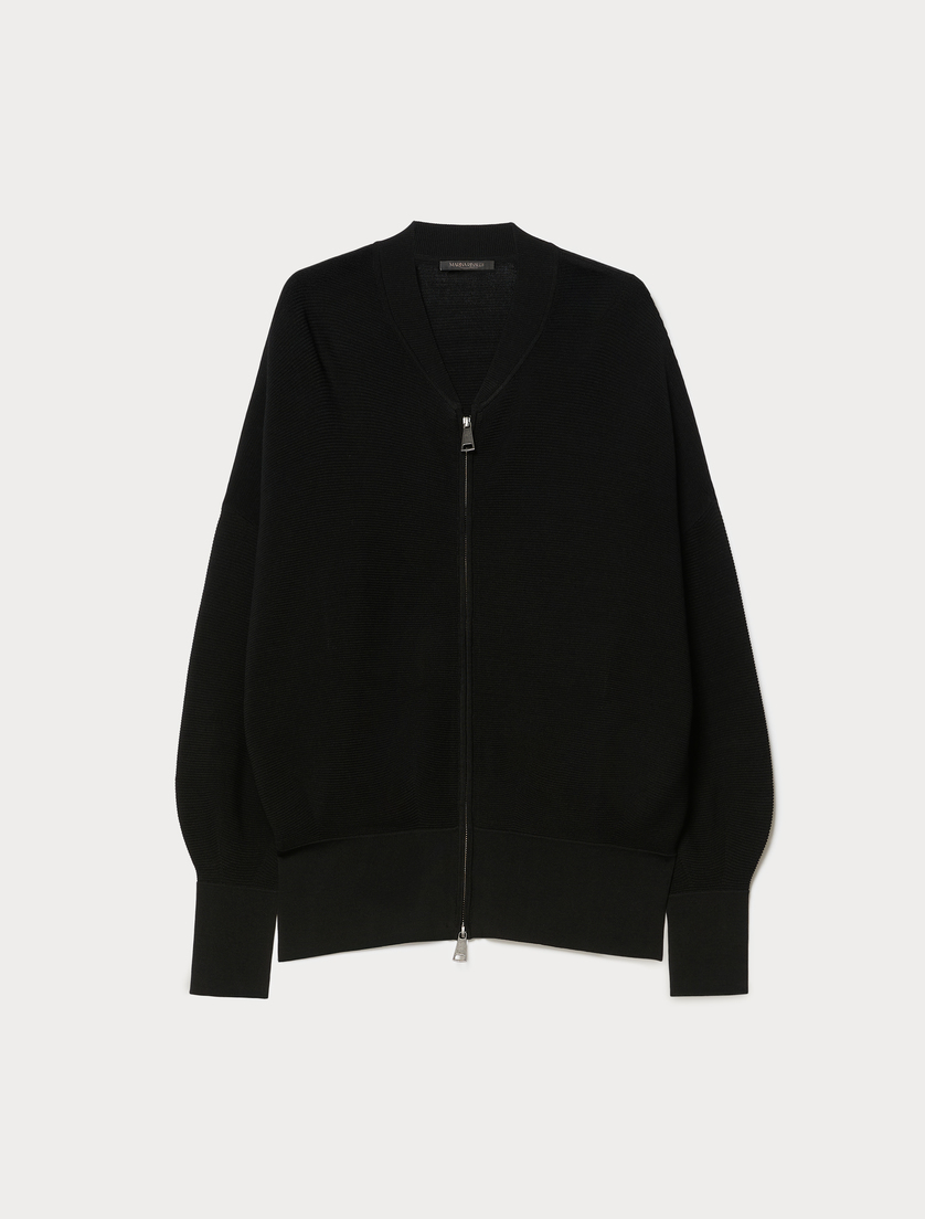 Viscose cardigan - BLACK - Marina Rinaldi