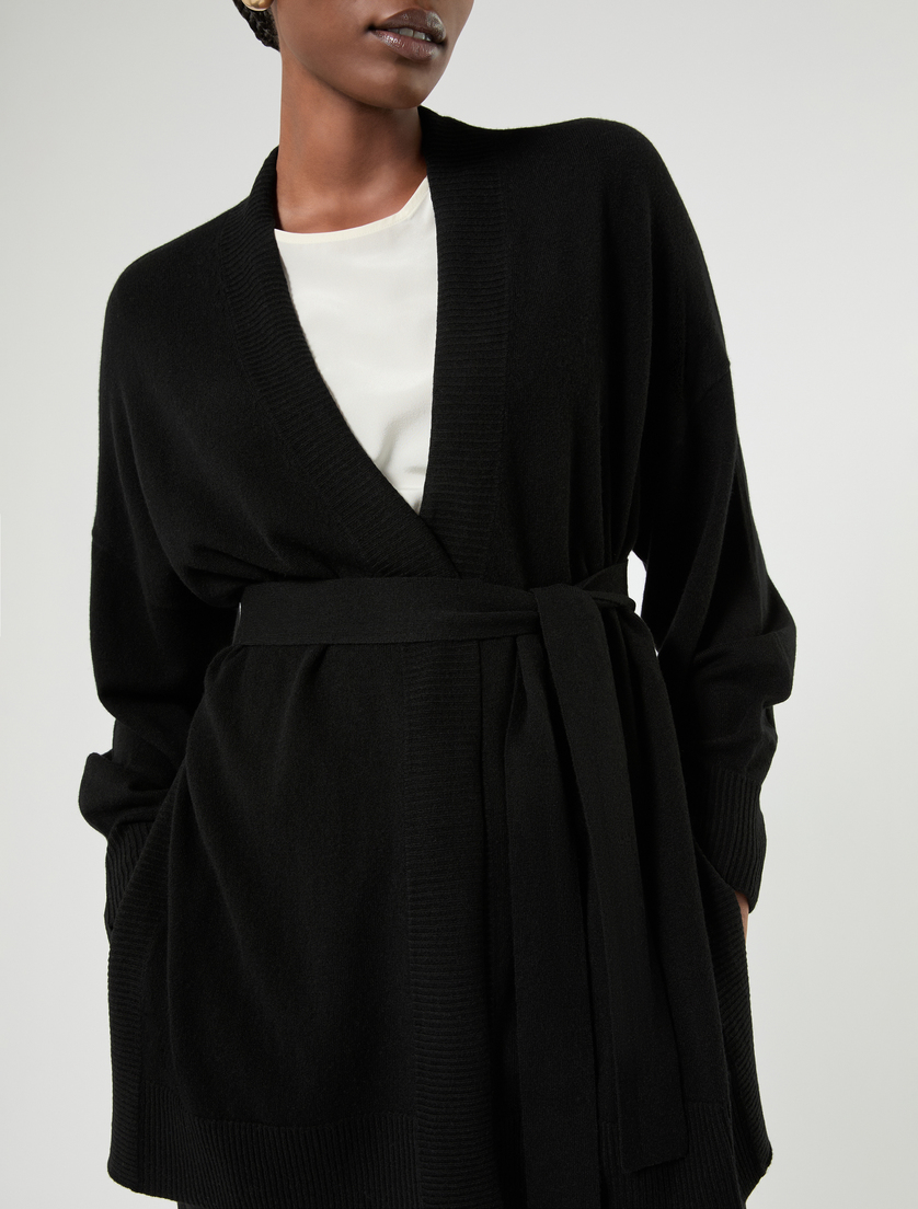 Cashmere cardigan - BLACK - Marina Rinaldi - 5