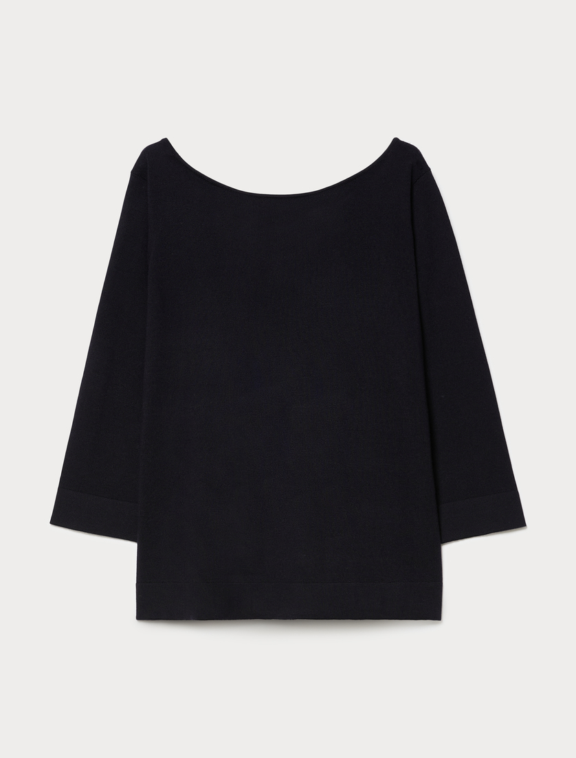 Pull en laine - BLEU NUIT - Marina Rinaldi