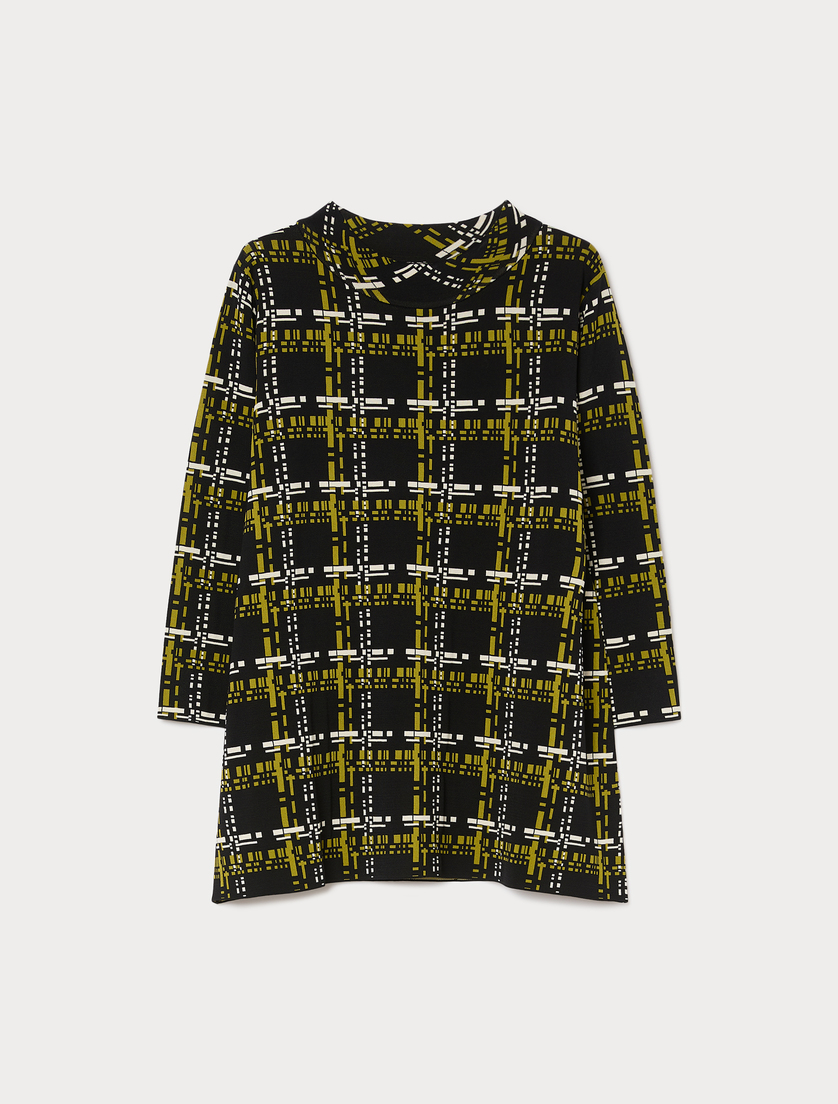 Maglia in viscosa jacquard - NERO - Marina Rinaldi